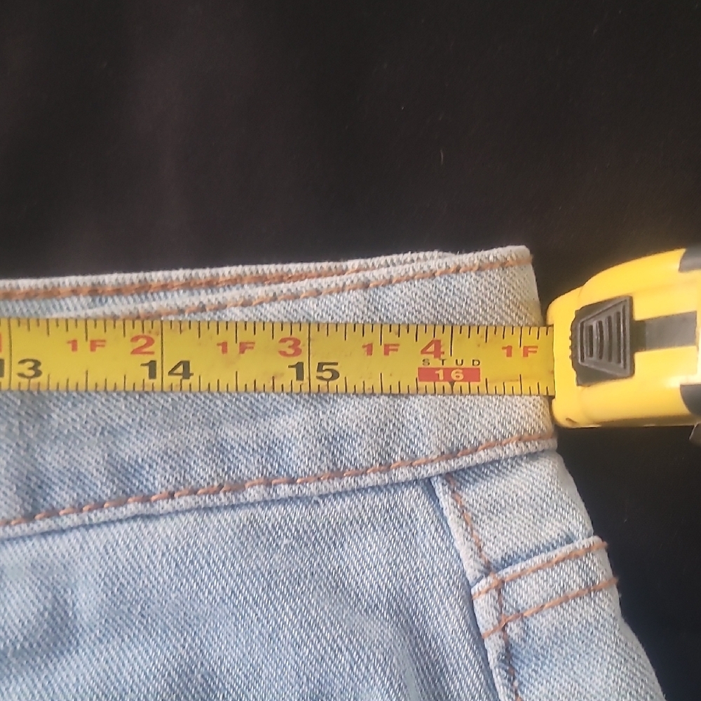 Light Blue Distressed Denim Shorts - Picture 9 of 16